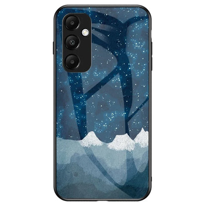 For Samsung Galaxy A35 5G Starry Sky Phone Case Tempered Glass Back Cover