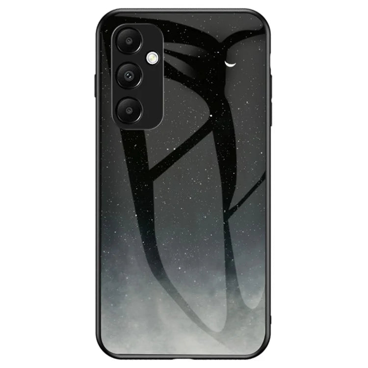 For Samsung Galaxy A35 5G Starry Sky Phone Case Tempered Glass Back Cover