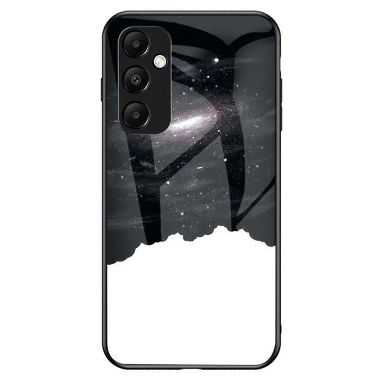 For Samsung Galaxy A55 5G Phone Case Tempered Glass+PC+TPU Cover