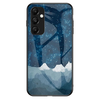 For Samsung Galaxy A55 5G Phone Case Tempered Glass+PC+TPU Cover