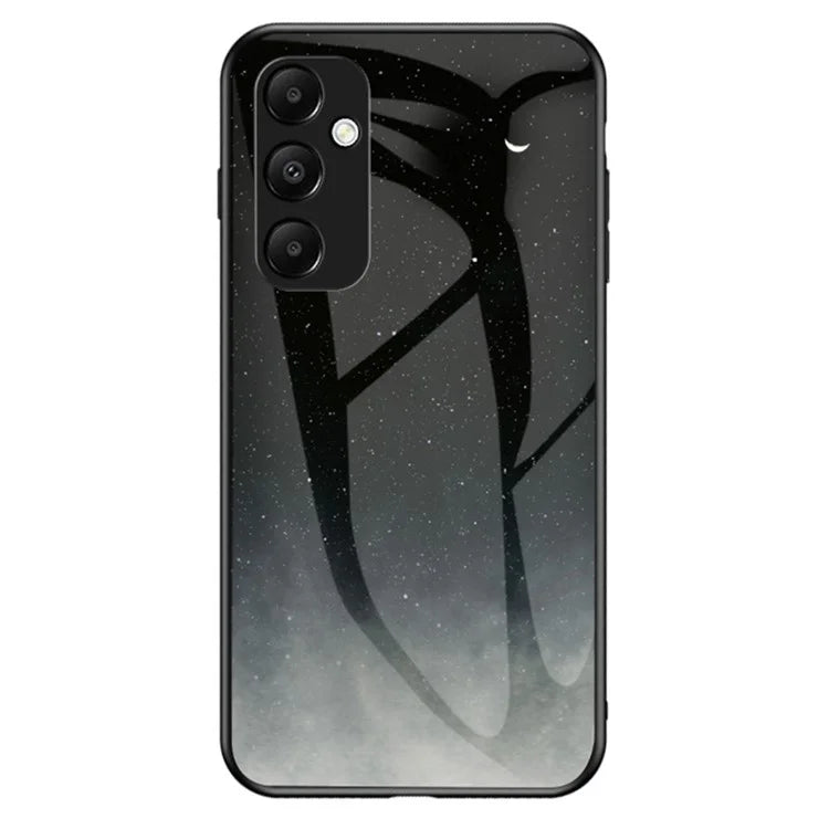 For Samsung Galaxy A55 5G Phone Case Tempered Glass+PC+TPU Cover
