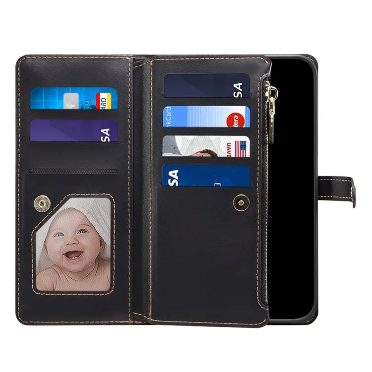 ESEBLE Galaxy Series For Samsung Galaxy A24 4G (162.1 x 77.6 x 8.3mm) Case RFID Blocking Wallet Cover