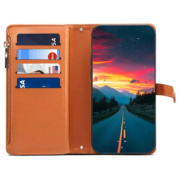 ESEBLE Galaxy Series For Samsung Galaxy A24 4G (162.1 x 77.6 x 8.3mm) Case RFID Blocking Wallet Cover