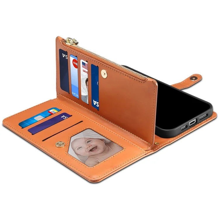 ESEBLE Galaxy Series For Samsung Galaxy A24 4G (162.1 x 77.6 x 8.3mm) Case RFID Blocking Wallet Cover