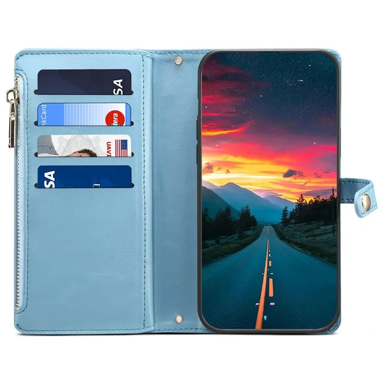 ESEBLE Galaxy Series For Samsung Galaxy A24 4G (162.1 x 77.6 x 8.3mm) Case RFID Blocking Wallet Cover