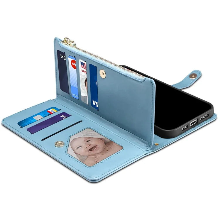 ESEBLE Galaxy Series For Samsung Galaxy A24 4G (162.1 x 77.6 x 8.3mm) Case RFID Blocking Wallet Cover