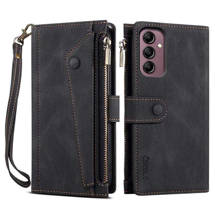 ESEBLE Star Series For Samsung Galaxy A24 4G (162.1 x 77.6 x 8.3mm) Leather Case with Wallet Stand