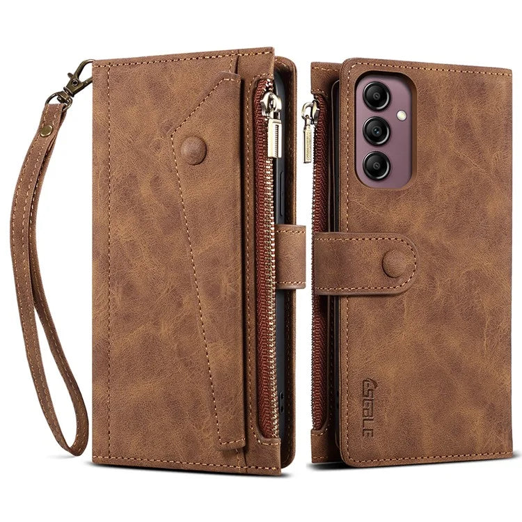 ESEBLE Star Series For Samsung Galaxy A24 4G (162.1 x 77.6 x 8.3mm) Leather Case with Wallet Stand