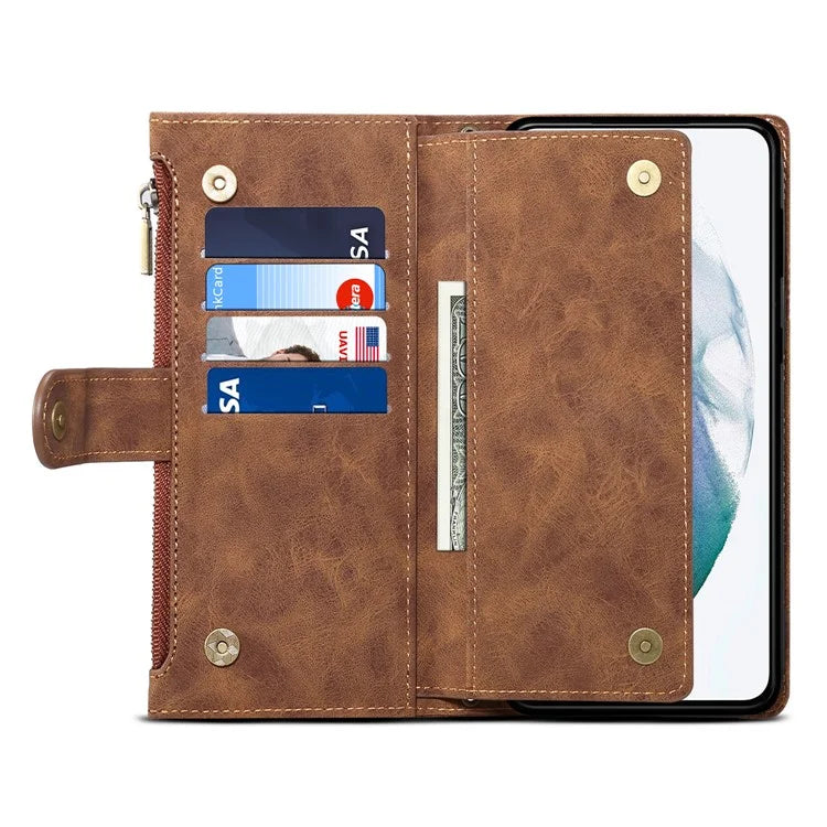 ESEBLE Star Series For Samsung Galaxy A24 4G (162.1 x 77.6 x 8.3mm) Leather Case with Wallet Stand