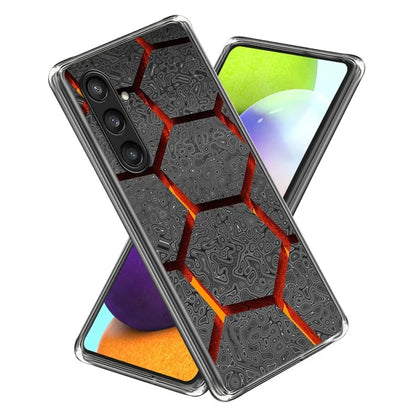 For Samsung Galaxy S24 TPU Case Anti-scratch Pattern Printed Phone Cover