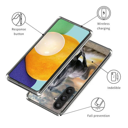 For Samsung Galaxy S24 TPU Case Anti-scratch Pattern Printed Phone Cover