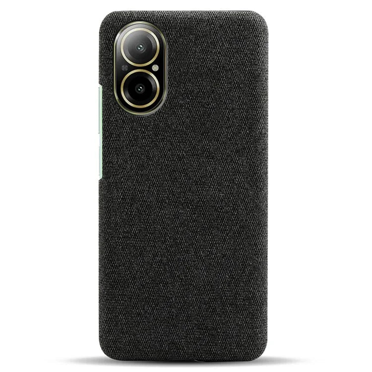 For Realme C67 4G Phone Case Hard PC+Cloth Mobile Phone Back Cover