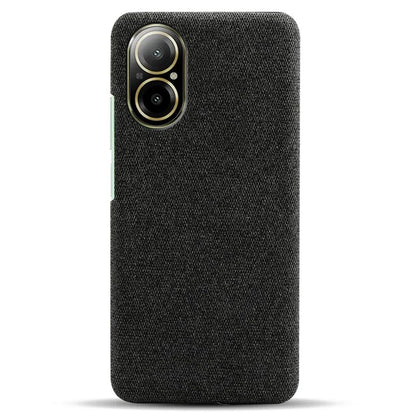 For Realme C67 4G Phone Case Hard PC+Cloth Mobile Phone Back Cover