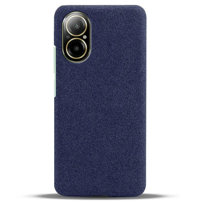 For Realme C67 4G Phone Case Hard PC+Cloth Mobile Phone Back Cover