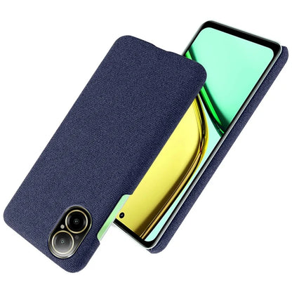 For Realme C67 4G Phone Case Hard PC+Cloth Mobile Phone Back Cover