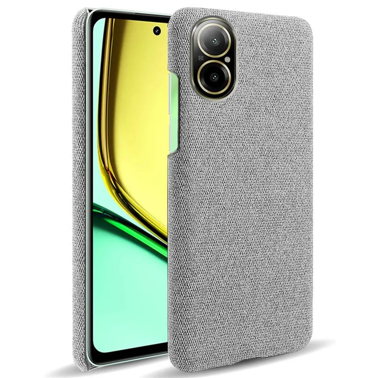For Realme C67 4G Phone Case Hard PC+Cloth Mobile Phone Back Cover