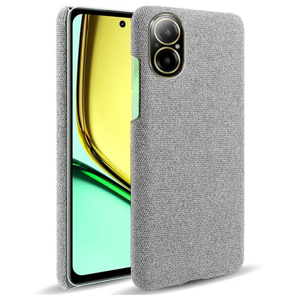 For Realme C67 4G Phone Case Hard PC+Cloth Mobile Phone Back Cover