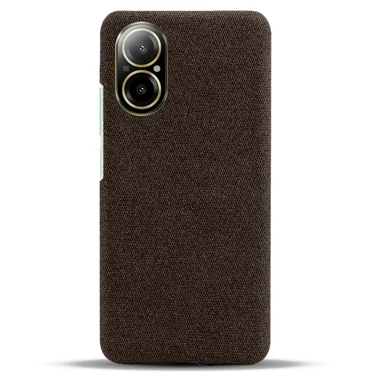 For Realme C67 4G Phone Case Hard PC+Cloth Mobile Phone Back Cover