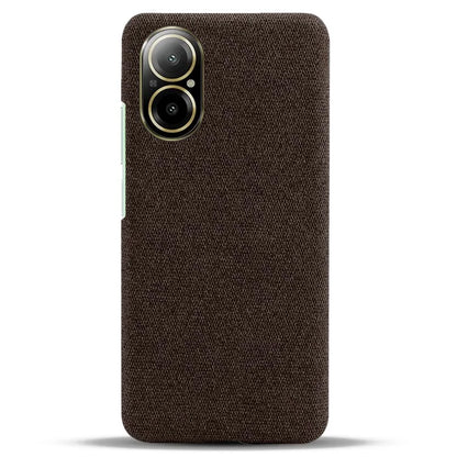 For Realme C67 4G Phone Case Hard PC+Cloth Mobile Phone Back Cover