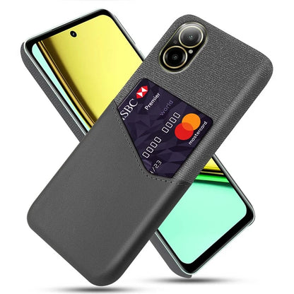 For Realme C67 4G Case Card Slot PU Leather+PC Phone Back Cover