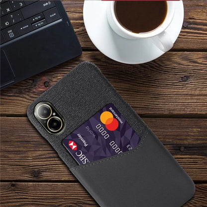 For Realme C67 4G Case Card Slot PU Leather+PC Phone Back Cover