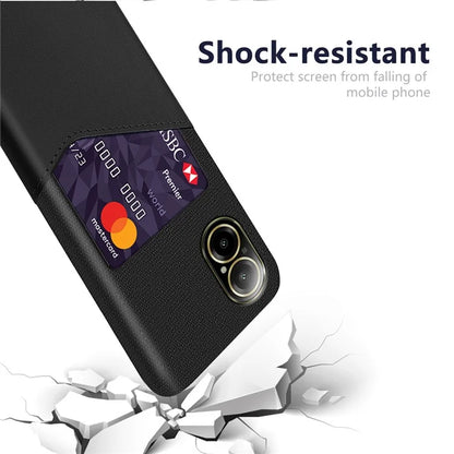 For Realme C67 4G Case Card Slot PU Leather+PC Phone Back Cover
