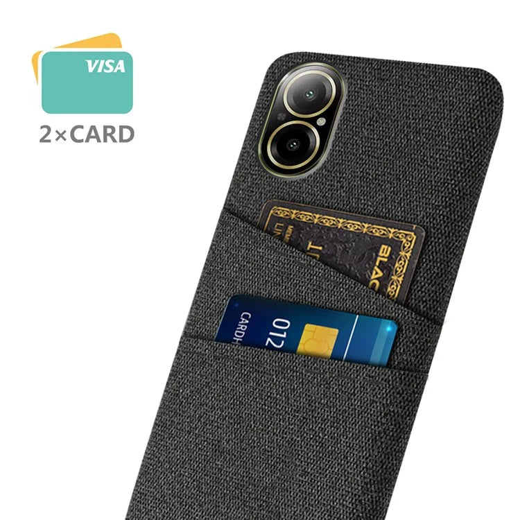 For Realme C67 4G Dual Card Slots Phone Case Hard PC Back Cover