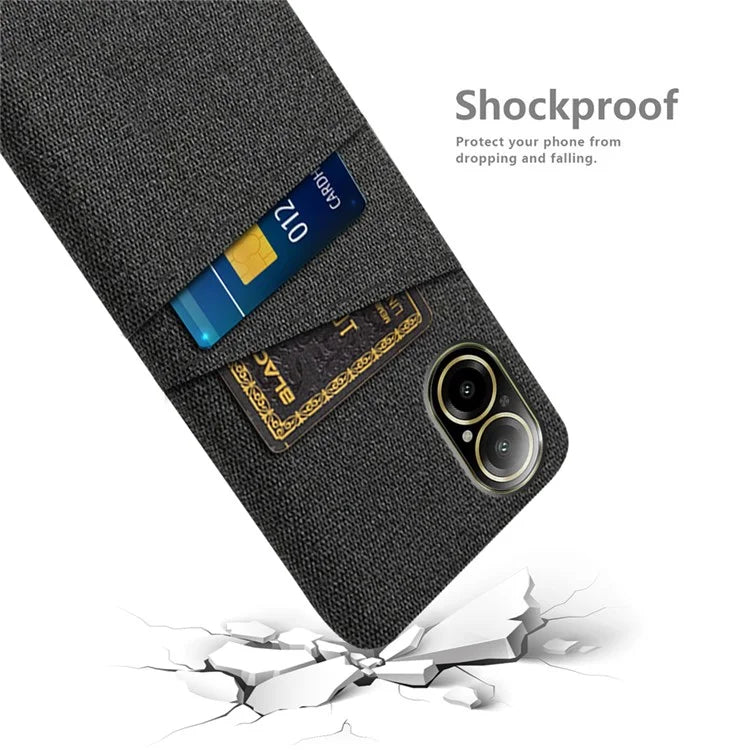 For Realme C67 4G Dual Card Slots Phone Case Hard PC Back Cover