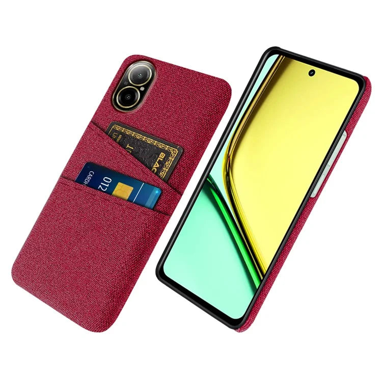 For Realme C67 4G Dual Card Slots Phone Case Hard PC Back Cover