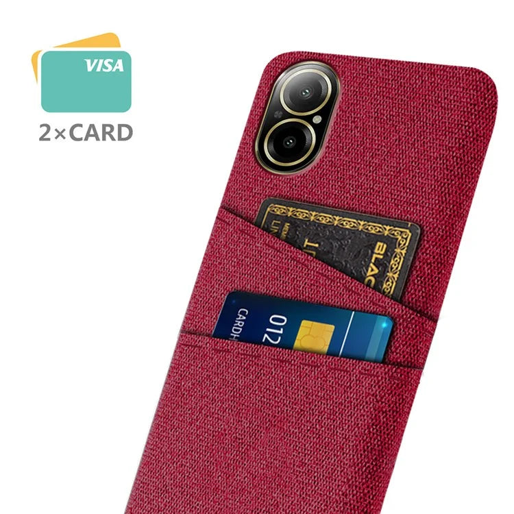 For Realme C67 4G Dual Card Slots Phone Case Hard PC Back Cover