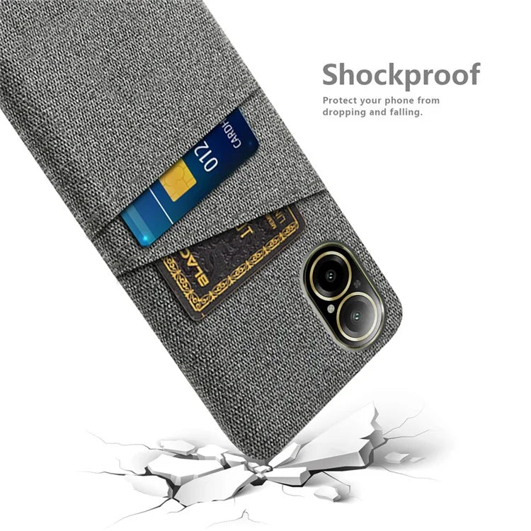 For Realme C67 4G Dual Card Slots Phone Case Hard PC Back Cover