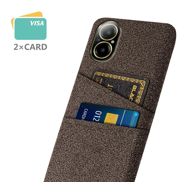 For Realme C67 4G Dual Card Slots Phone Case Hard PC Back Cover