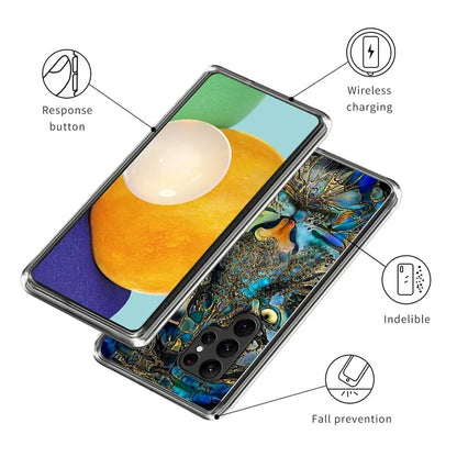 For Samsung Galaxy S24 Ultra Case Soft TPU Phone Back Cover Pattern Printing