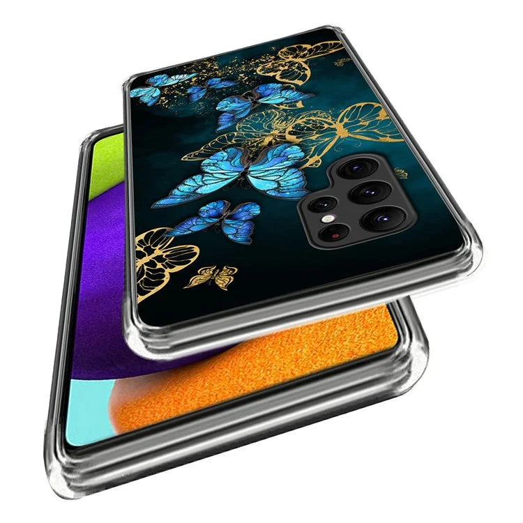 For Samsung Galaxy S24 Ultra Case Soft TPU Phone Back Cover Pattern Printing