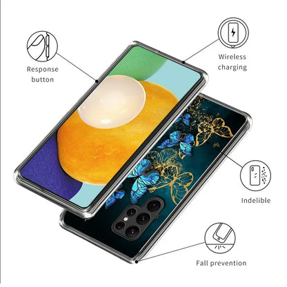 For Samsung Galaxy S24 Ultra Case Soft TPU Phone Back Cover Pattern Printing