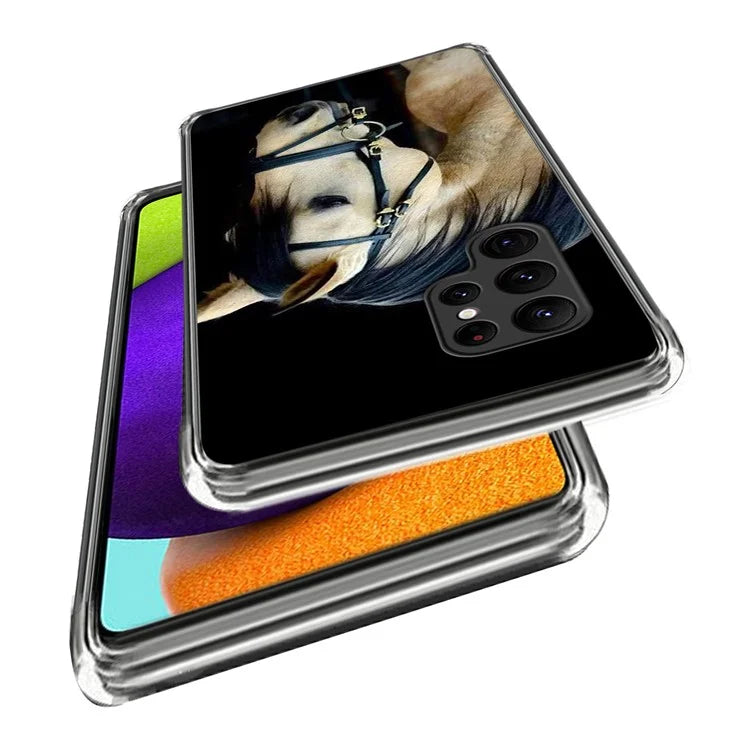 For Samsung Galaxy S24 Ultra Case Soft TPU Phone Back Cover Pattern Printing