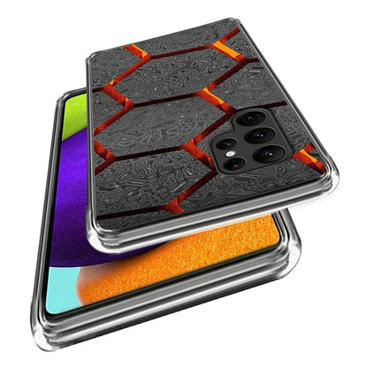 For Samsung Galaxy S24 Ultra Case Soft TPU Phone Back Cover Pattern Printing