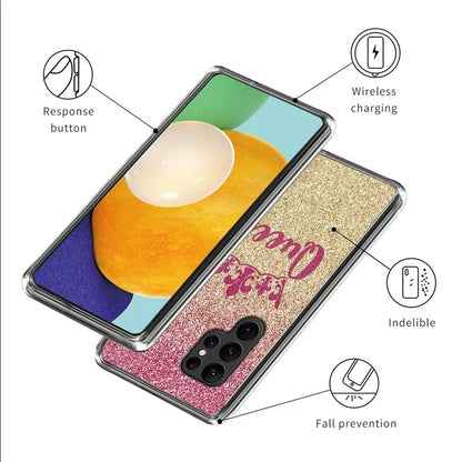 For Samsung Galaxy S24 Ultra Case Soft TPU Phone Back Cover Pattern Printing