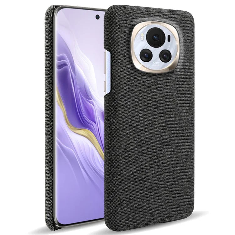 For Honor Magic6 5G Case Solid Color Hard PC+Cloth Anti-scratch Phone Cover