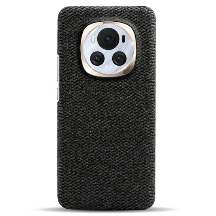 For Honor Magic6 5G Case Solid Color Hard PC+Cloth Anti-scratch Phone Cover