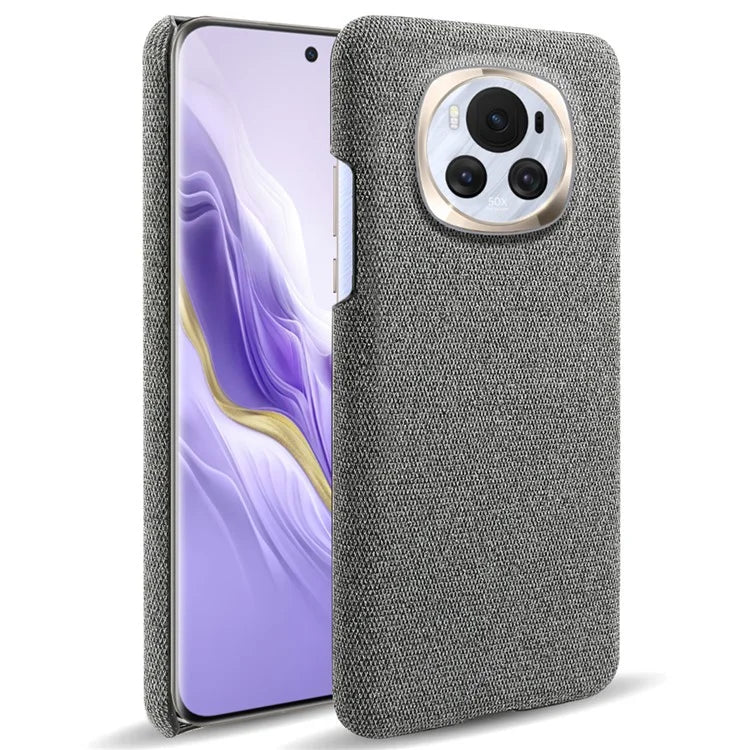 For Honor Magic6 5G Case Solid Color Hard PC+Cloth Anti-scratch Phone Cover