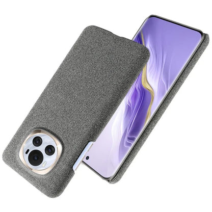 For Honor Magic6 5G Case Solid Color Hard PC+Cloth Anti-scratch Phone Cover