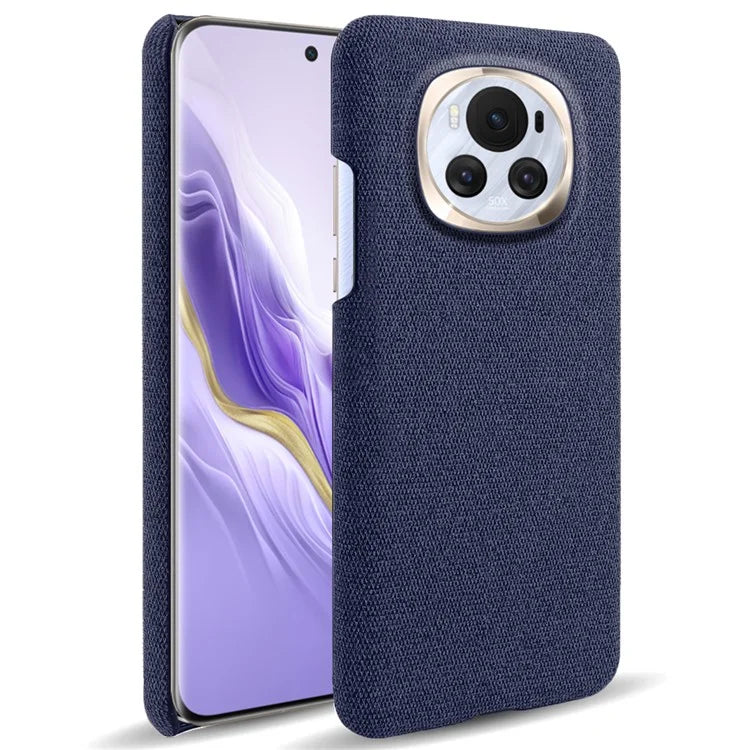 For Honor Magic6 5G Case Solid Color Hard PC+Cloth Anti-scratch Phone Cover