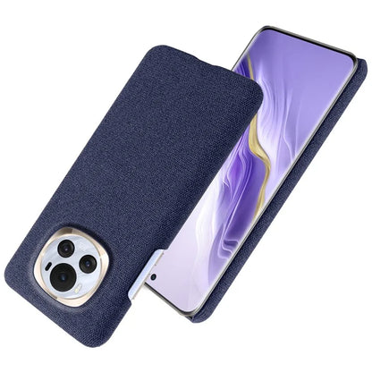 For Honor Magic6 5G Case Solid Color Hard PC+Cloth Anti-scratch Phone Cover