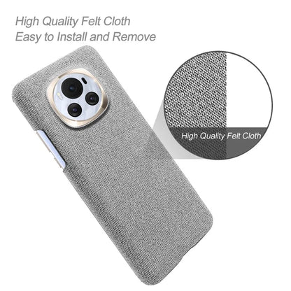 For Honor Magic6 5G Case Solid Color Hard PC+Cloth Anti-scratch Phone Cover