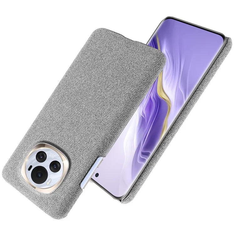 For Honor Magic6 5G Case Solid Color Hard PC+Cloth Anti-scratch Phone Cover
