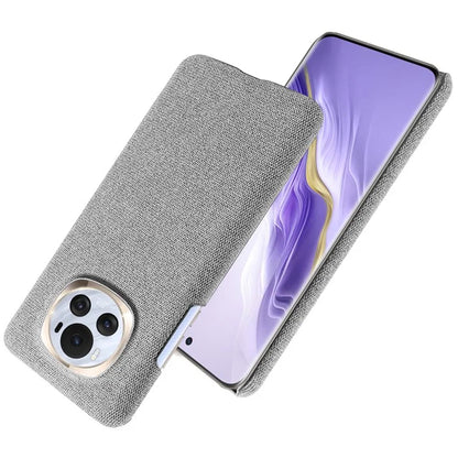 For Honor Magic6 5G Case Solid Color Hard PC+Cloth Anti-scratch Phone Cover