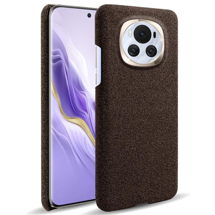 For Honor Magic6 5G Case Solid Color Hard PC+Cloth Anti-scratch Phone Cover