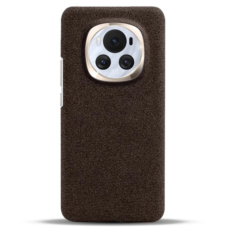 For Honor Magic6 5G Case Solid Color Hard PC+Cloth Anti-scratch Phone Cover