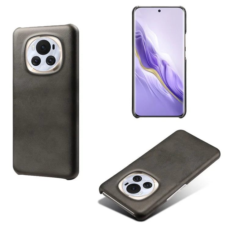 For Honor Magic6 5G Phone Cover Calf Texture PU Leather+PC Anti-scratch Case
